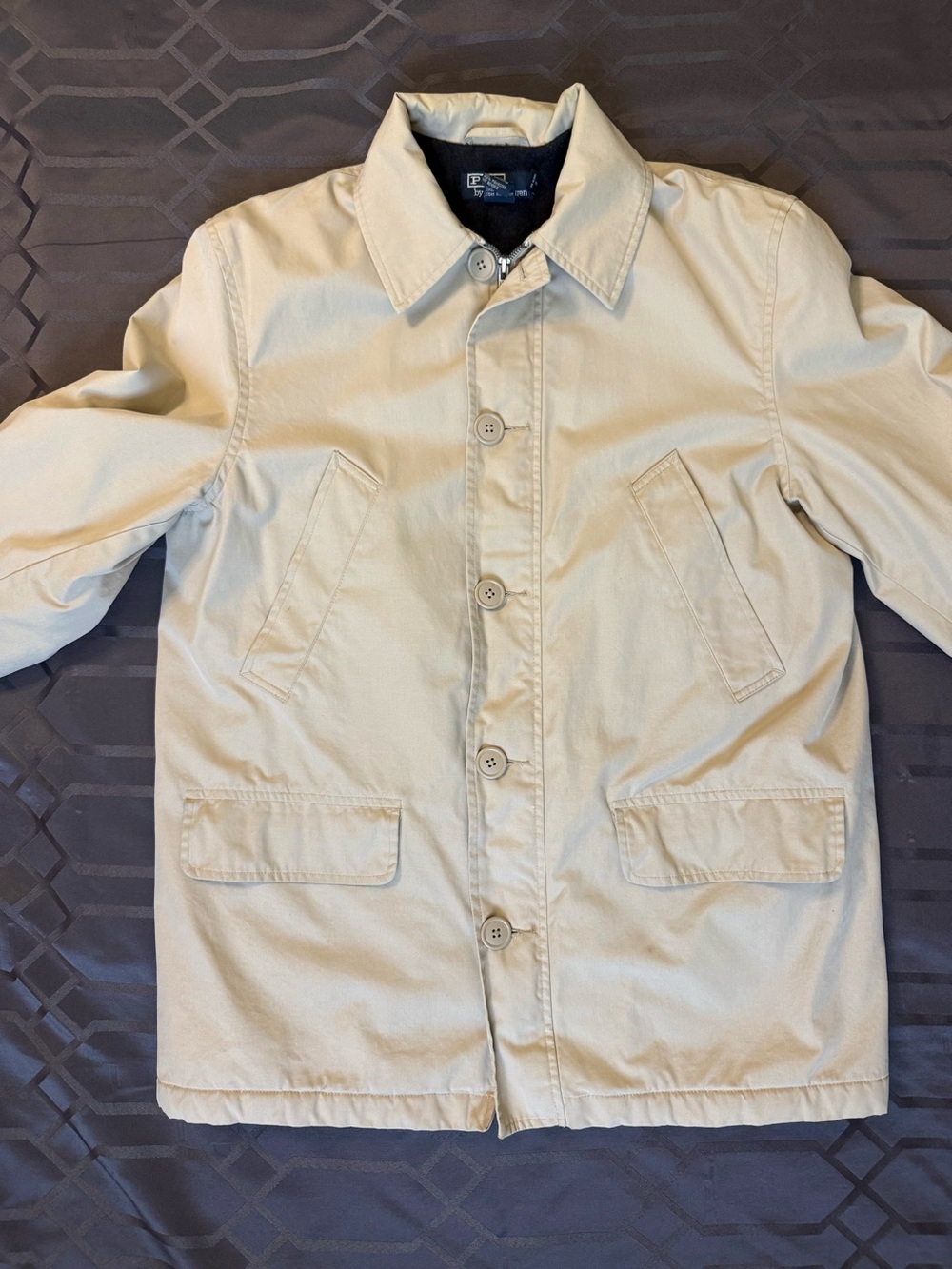 Polo Ralph Lauren Light Tan Single Breasted Button & Zipped Front Field Jacket - Picture 5 of 15